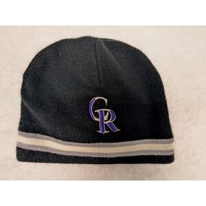 New Era Colorado Rockies 2007 World Series Beanie Hat Cap Black MLB